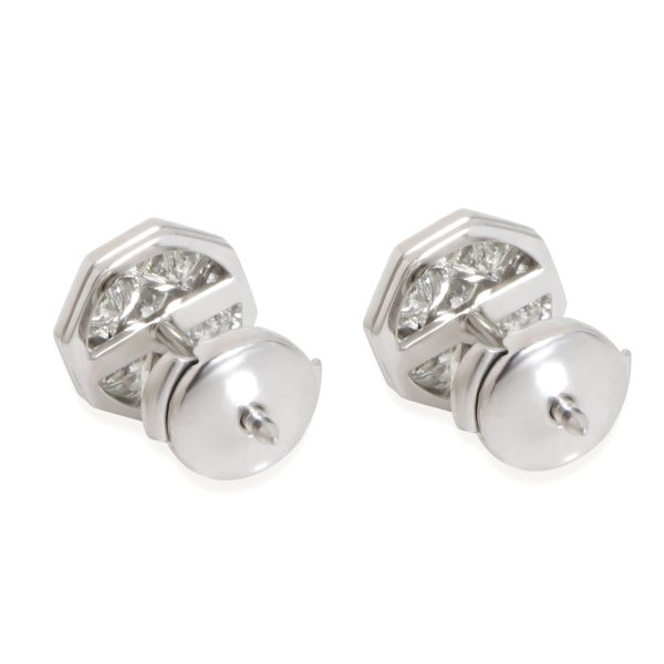 111575 bv Tiffany Co Diamond Mosaic Stud Earrings in Platinum 117 CTW