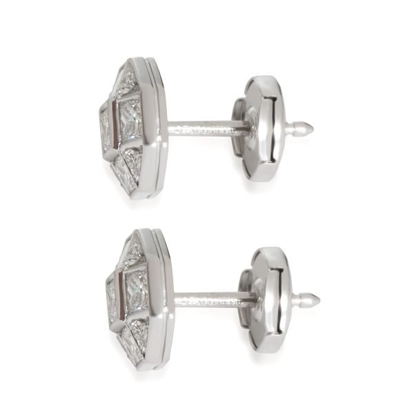 111575 sv Tiffany Co Diamond Mosaic Stud Earrings in Platinum 117 CTW