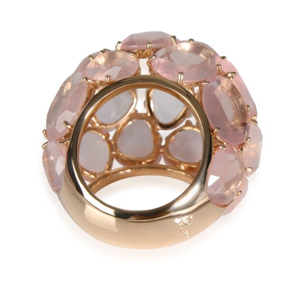 pomellato capri rose quartz ring in 18k rose gold Pomellato Capri Rose Quartz Ring in 18K Rose Gold