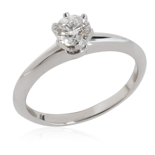 Tiffany Co Diamond Engagement Ring in Platinum G H VVS2 VS1 04 CTW Tiffany Co Diamond Engagement Ring in Platinum G H VVS2 VS1 04 CTW