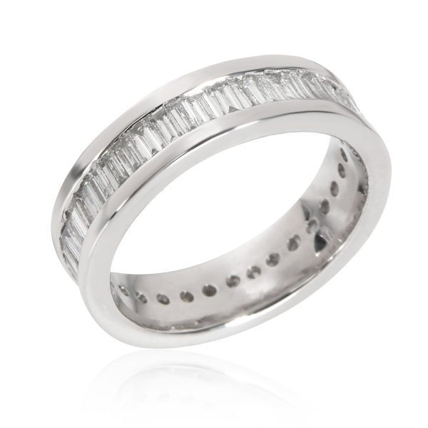 Gemma Channel Set Baguette Diamond Band in Platinum 230 CTW