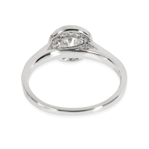 111639 bv Halo Diamond Engagement Ring in Platinum F VVS1 05 CTW