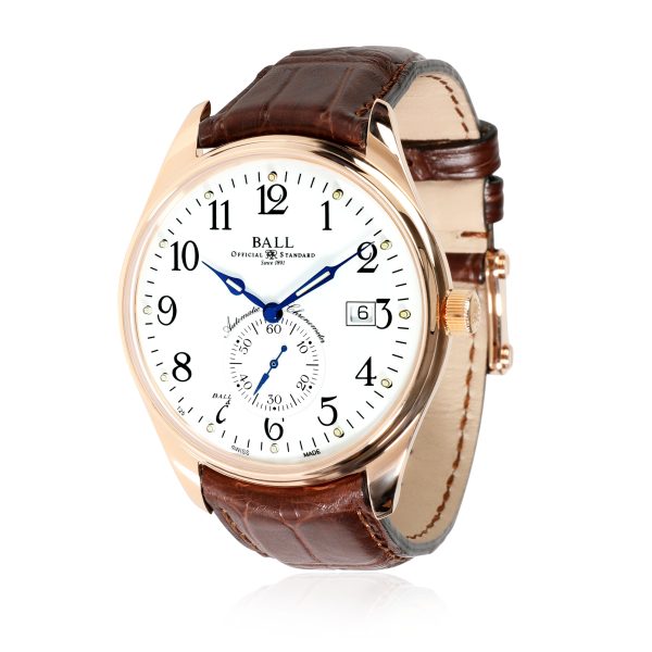 Ball Trainmaster NM3888D PG LCJ WH Mens Watch in 18kt Rose Gold Ball Trainmaster NM3888D PG LCJ WH Mens Watch in 18kt Rose Gold