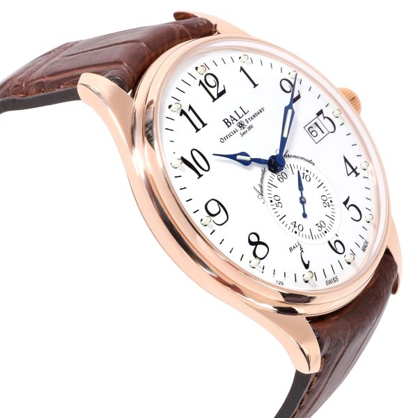 111672 rv 338667b1 4397 4811 bfe1 8dfbd79a0faa Ball Trainmaster NM3888D PG LCJ WH Mens Watch in 18kt Rose Gold