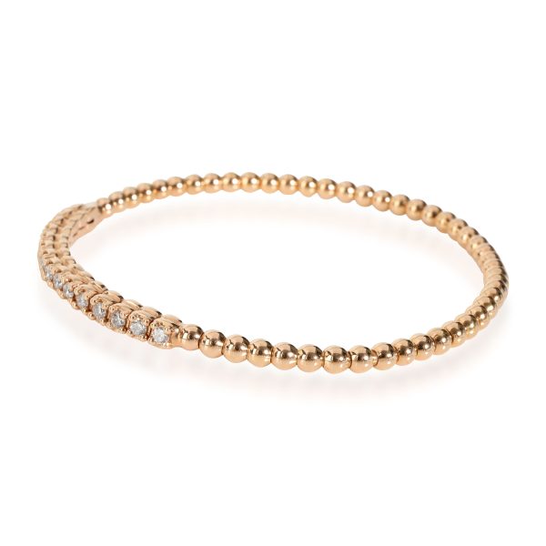 111696 sv Diamond Bead Bracelet in 18K Rose Gold 064 CTW