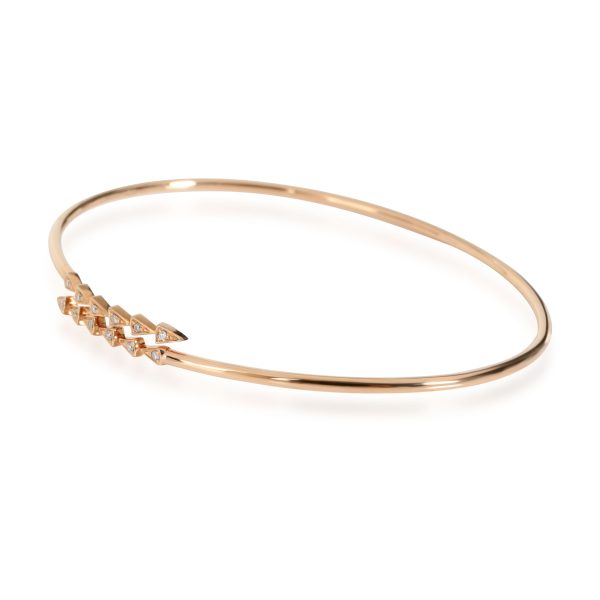 111697 sv 316556ad 7118 479b a7f4 1c9c08f08559 Flexible Arrow Open Ended Bangle With Diamonds in 18K Rose Gold 006 Ctw