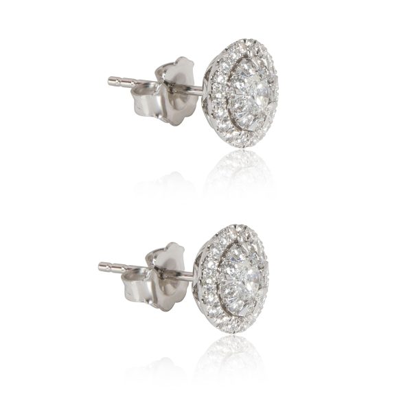 111745 sv a09ae293 a778 4398 824e 6d0fe99435b6 Effy Diamond Cluster Halo Stud Earrings in 14K White Gold 072 CTW