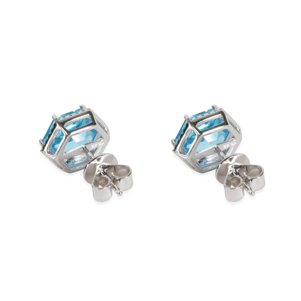 111752 bv b8c16419 c3d6 4bff a110 19573f842b98 Effy Hexagon Blue Topaz Diamond Earring in 14K White Gold Blue 016 CTW