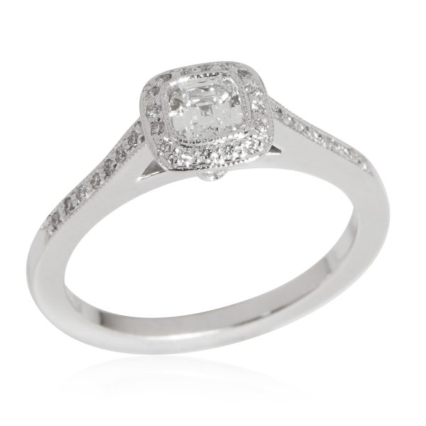 111755 pv Tiffany Co Legacy Diamond Engagement Ring in Platinum G VVS1 042 CTW