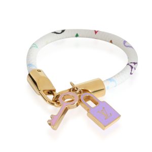 Louis Vuitton White Monogram Multicolore Luck It Bracelet Louis Vuitton Monogram Eclipse Bum Bag Body Bag