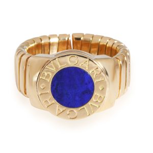 BVLGARI Tubogas Lapis Lazuli Ring in 18K Yellow Gold Christian Louboutin Tote Bag Springsummer 2024 Black