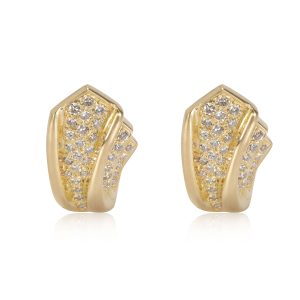 J Cape Clip On Diamond Earrings in 18K Yellow Gold 120 CTW J Cape Clip On Diamond Earrings in 18K Yellow Gold 120 CTW