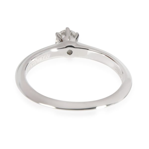 Tiffany Co Diamond Engagement Ring in Platinum H VS1 022 CTW Tiffany Co Diamond Engagement Ring in Platinum H VS1 022 CTW