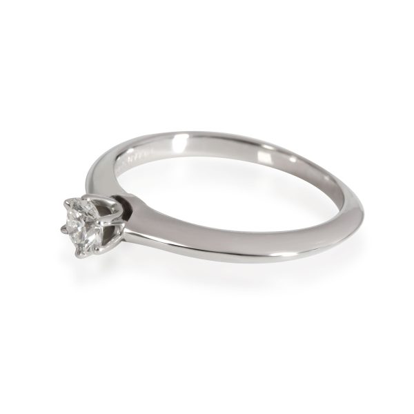 Engagement Ring Platinum Tiffany Co Diamond Engagement Ring in Platinum H VS1 022 CTW