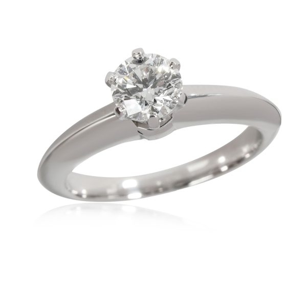 Tiffany Co Diamond Engagement Ring in 950 Platinum H VS1 053 CTW Tiffany Co Diamond Engagement Ring in 950 Platinum H VS1 053 CTW