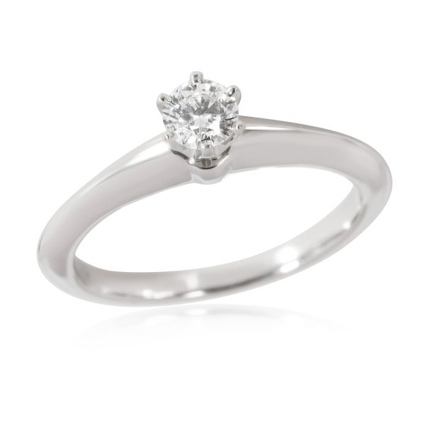 Rings Tiffany Co Diamond Engagement Ring in Platinum F VS1 021 CTW