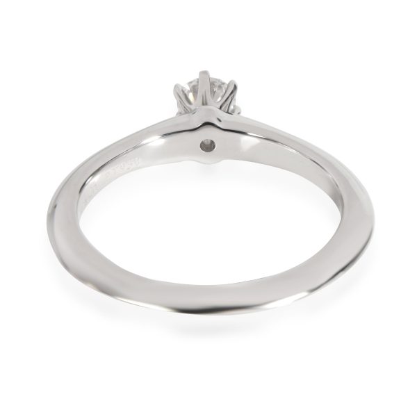 Tiffany Co Diamond Engagement Ring in Platinum F VS1 021 CTW Tiffany Co Diamond Engagement Ring in Platinum F VS1 021 CTW