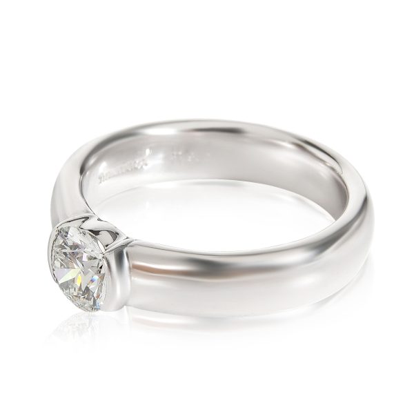 112092 sv Tiffany Co Etoile Diamond Engagement Ring in Platinum G VS1 058 Ct