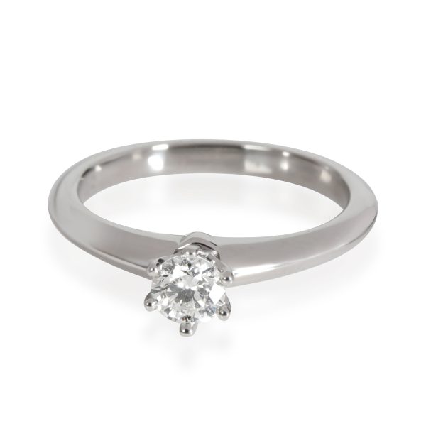 Rings Tiffany Co Diamond Engagement Ring in Platinum Platinum G VS1 029 CTW