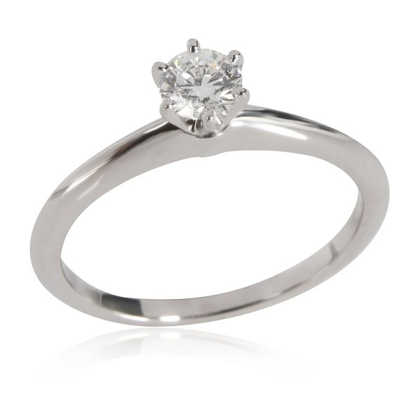 Tiffany Co Diamond Engagement Ring in Platinum H VS1 035 CTW Tiffany Co Diamond Engagement Ring in Platinum H VS1 035 CTW