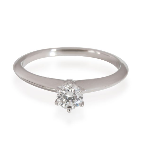 Rings Tiffany Co Diamond Engagement Ring in Platinum H VS1 035 CTW