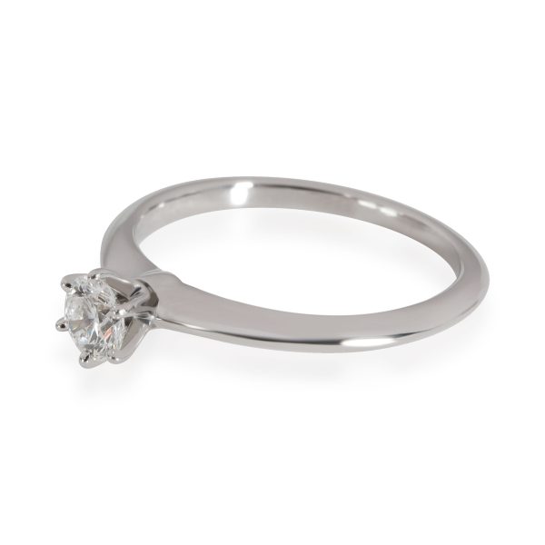 Engagement Ring Platinum Tiffany Co Diamond Engagement Ring in Platinum H VS1 035 CTW