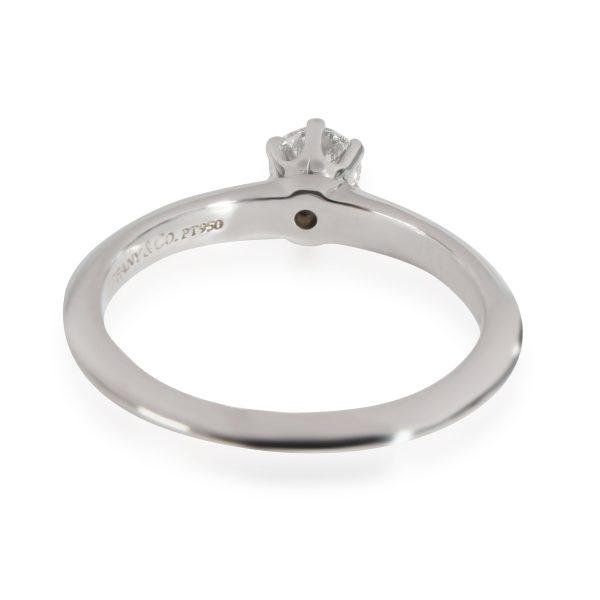 Tiffany Co Diamond Engagement Ring in Platinum G VS1 026 CTW Tiffany Co Diamond Engagement Ring in Platinum G VS1 026 CTW