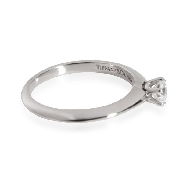 Engagement Ring Platinum Tiffany Co Diamond Engagement Ring in Platinum G VS1 026 CTW