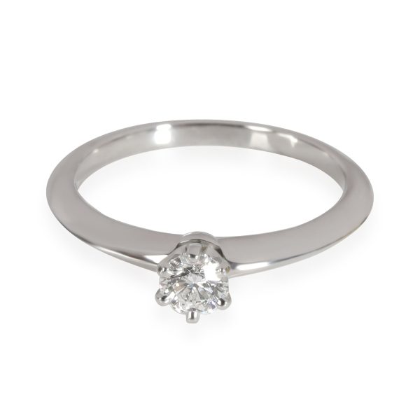 Rings Tiffany Co Diamond Engagement Ring in Platinum G VS1 024 CTW