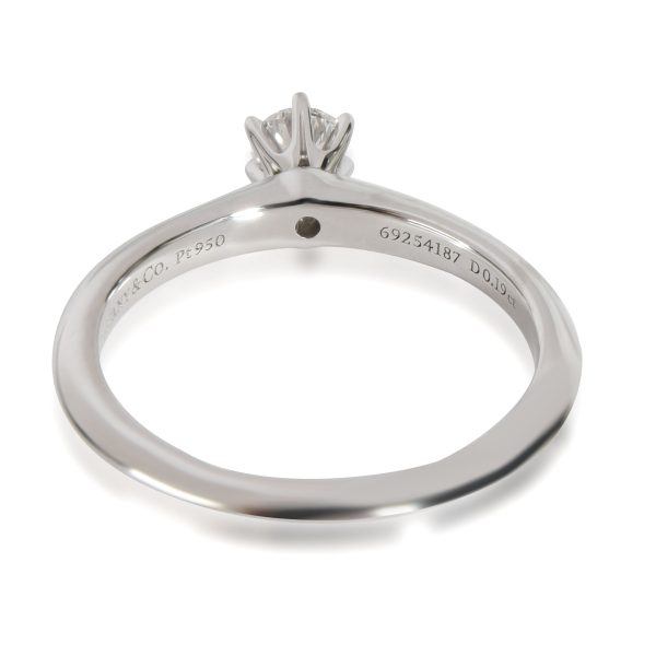 Tiffany Co Diamond Engagement Ring in Platinum G VS1 019 CTW Tiffany Co Diamond Engagement Ring in Platinum G VS1 019 CTW