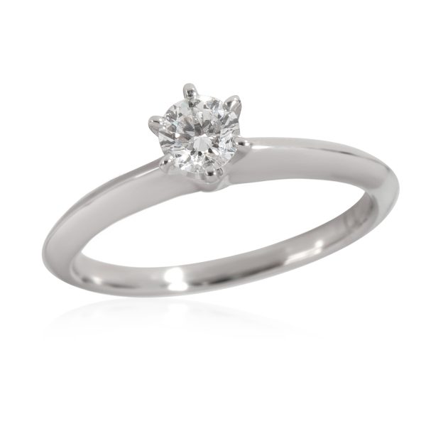 Tiffany Co Tiffany Co Diamond Solitaire Engagement Ring in Platinum G VS1 025 CT