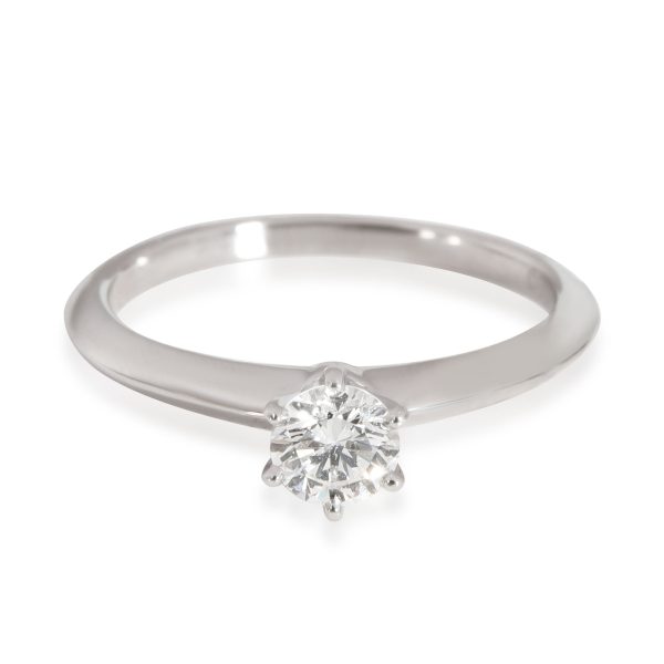 Rings Tiffany Co Diamond Solitaire Engagement Ring in Platinum H VS1 033 CTW