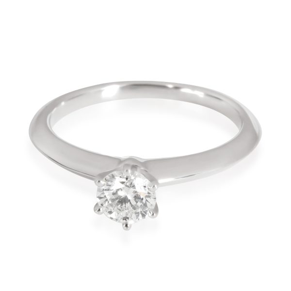 Rings Tiffany Co Diamond Engagement Ring in Platinum Platinum H VS1 041 CTW