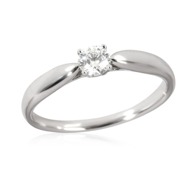 112122 pv Tiffany Co Harmony Diamond Solitaire Ring in Platinum J VS1 021 Ctw