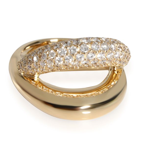 Mauboussin Mauboussin Twins Open Pave Ring in 18k Yellow Gold 090 CTW