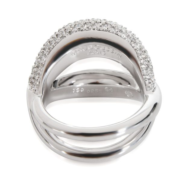 Rings Mauboussin Twins Diamond Ring in 18K White Gold 1 13 Ctw