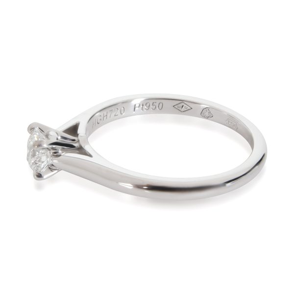 112139 sv Cartier 1895 Diamond Engagement Ring in Platinum D VVS1 029 CTW