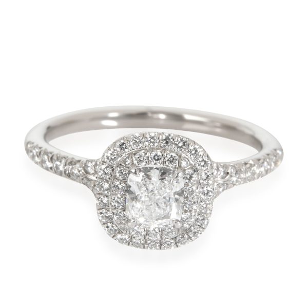 Tiffany Co Soleste Diamond Engagement Ring in Platinum D VVS2 082 CTW Tiffany Co Soleste Diamond Engagement Ring in Platinum D VVS2 082 CTW