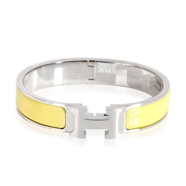 Hermes Clic H Jaune Dor Palladium Plated Bracelet Size PM Hermes Clic H Jaune Dor Palladium Plated Bracelet Size PM