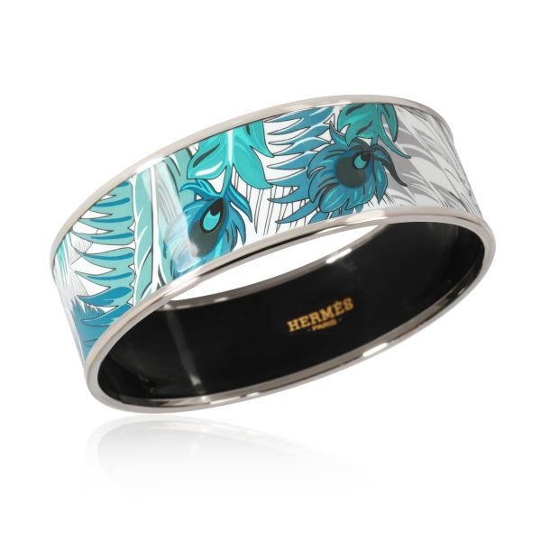 112229 av 954378ea c84f 4770 bafc f5f73cf9c642 Hermès Mythique Phoenix Pierres Et Cactus Palladium Plated Enamel Bracelet