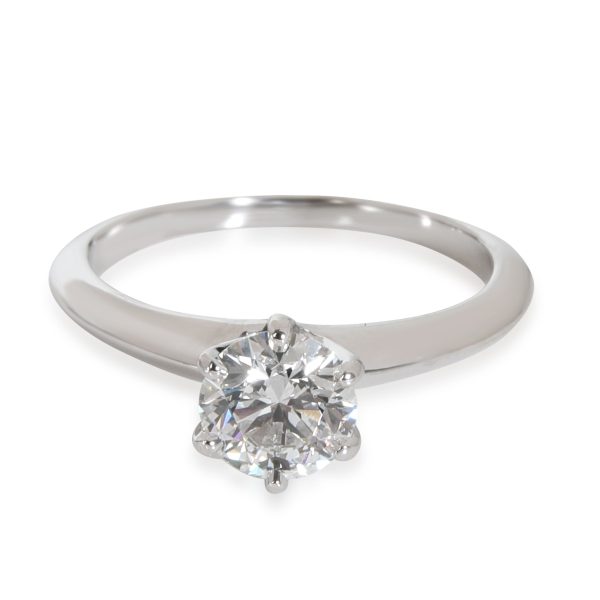 Rings Tiffany Co Diamond Solitaire Engagement Ring in Platinum F VS1 069 CTW