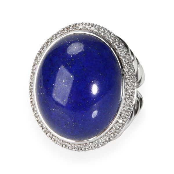 Rings David Yurman Albion Lapis Lazuli Diamond Ring in Sterling Silver 075 C