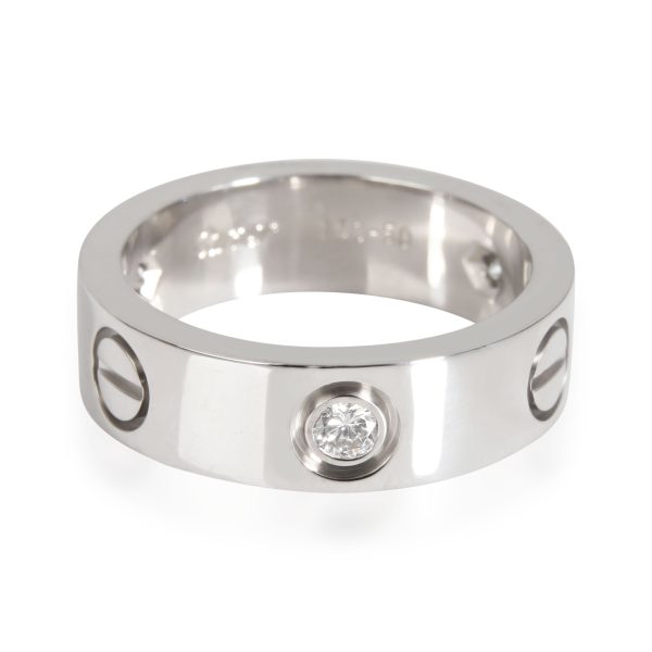 Cartier Love 3 Diamond Ring in 18K White Gold 022 CTW Cartier Love 3 Diamond Ring in 18K White Gold 022 CTW