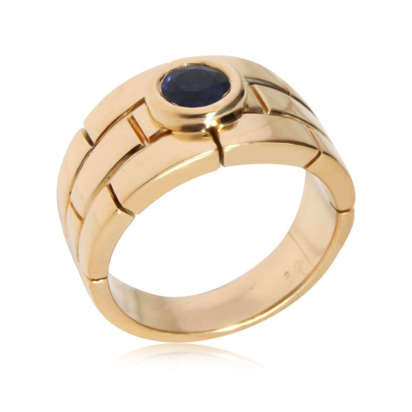 112262 av Cartier Panthere Sapphire Ring in 18K Yellow Gold