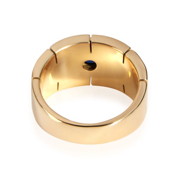 112262 bv Cartier Panthere Sapphire Ring in 18K Yellow Gold