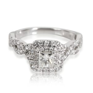 Vera Wang Love Diamond Engagement Ring in 14K White Gold 100 CTW Louis Vuitton Damier Ebene Canvas Trevi PM