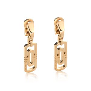 BVLGARI Parentesi Drop Earrings in 18K Yellow Gold Louis Vuitton Pont Neuf Epi Handbag Red