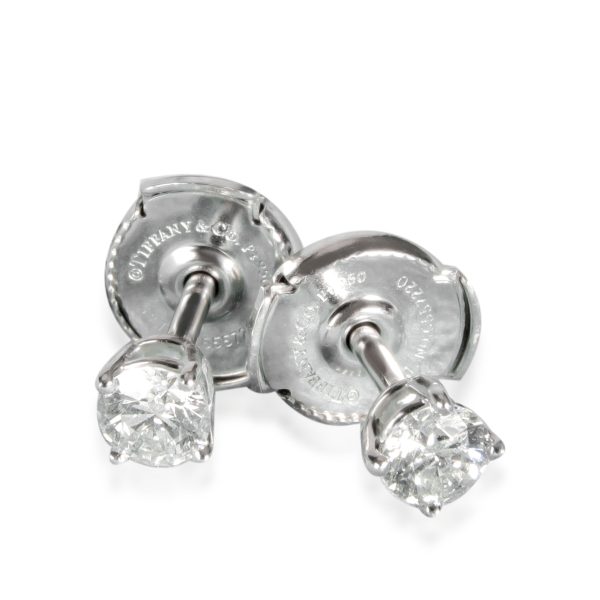 Tiffany Co Diamond Stud Earring in Platinum EF VS 036 CTW Tiffany Co Diamond Stud Earring in Platinum EF VS 036 CTW