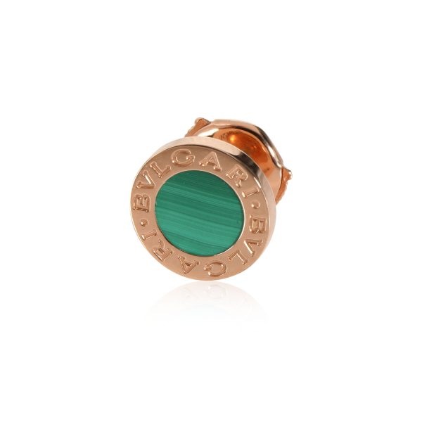 Bulgari Bvlgari Bvlgari Single Malachite Stud Earring in 18K Rose Gold Bulgari Bvlgari Bvlgari Single Malachite Stud Earring in 18K Rose Gold