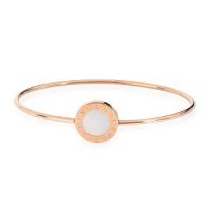 Bulgari Bvlgari Bvlgari Mother Of Pearl Bangle in 18K Rose Gold Cart